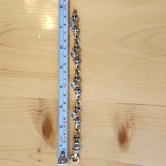 Lagos MOONSTONE Silver and 18K Gold Bracelet 7.5 - Picture 10 of 12